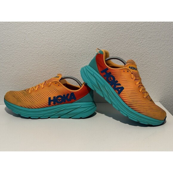 Hoka One Mens Rincon 3 Orange Running Shoes Sz 10.5 D Active Sneakers 1119395 main image 13